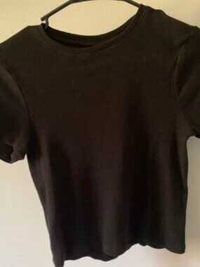 Classic black short sleeved T-shirt
